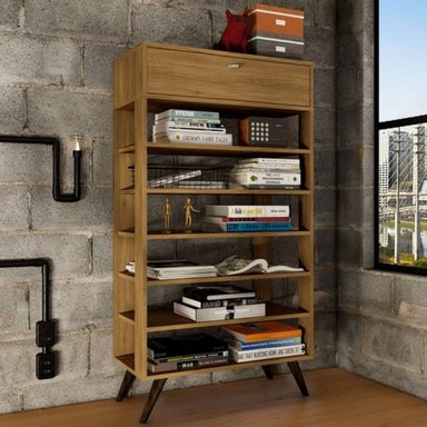 LIBRERO ESTANTE ARGOS COLOR MARRÓN TU MESITA