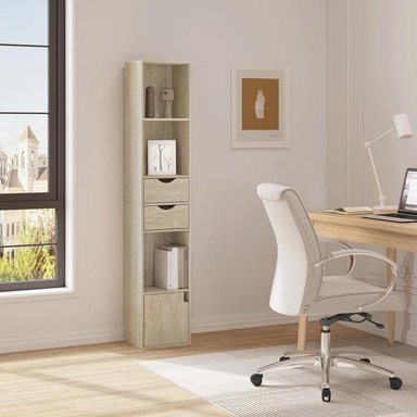 LIBRERO JUVENIL TU MESITA POLAND COLOR DUNA 2 CAJONES 1 PUERTA