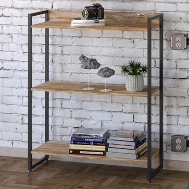 ESTANTE INDUSTRIAL IGOR COLOR ROBLE TU MESITA 3 REPISAS