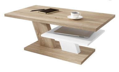 MESA DE CENTRO ELEGANTE LOLA COLOR DUNA/BLANCO TU MESITA - 2