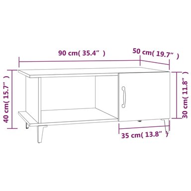 MESA DE CENTRO MODERNA SANTY COLOR NEGRO TU MESITA - 3