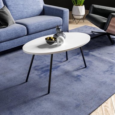 MESA CLÁSICA DE CENTRO TU MESITA ROMINA COLOR BLANCO - 1