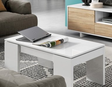 MESA DE CENTRO FLOW COLOR BLANCO TU MESITA