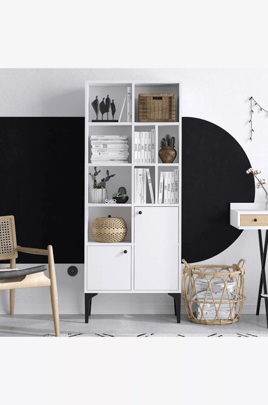 LIBRERO ORGANIZADOR DOROTHY COLOR BLANCO TU MESITA