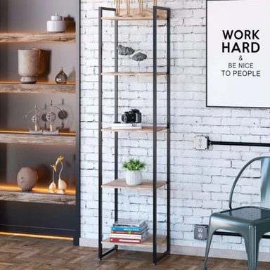 ESTANTE INDUSTRIAL MARÍN COLOR DUNA 5 REPISAS TU MESITA