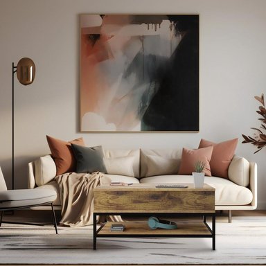 MESA DE CENTRO EXTENSIBLE TU MESITA MILANIS COLOR MARRÓN 1 PUERTA