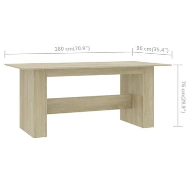 MESA LARGA TU MESITA MÁXIMA COLOR ROBLE - 3