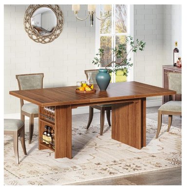 MESA DE COMEDOR MODERNA TU MESITA TOMMY COLOR MARRÓN