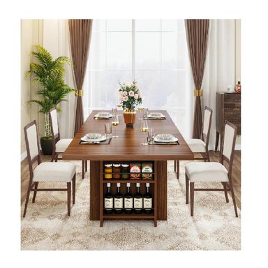 MESA DE COMEDOR MODERNA TU MESITA TOMMY COLOR MARRÓN - 2