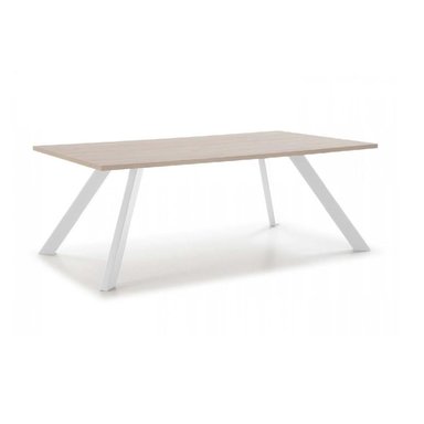 MESA DE COMEDOR MODERNA TU MESITA REGIS COLOR NATURAL/BLANCO - 3