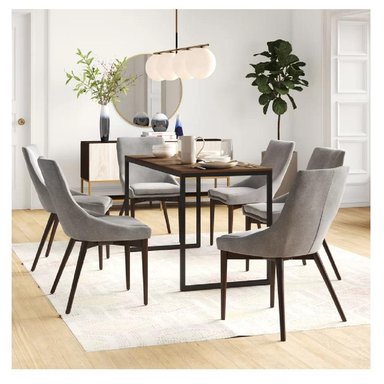 MESA DE COMEDOR INDUSTRIAL TU MESITA JACK COLOR MARRÓN