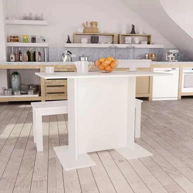 MESA DE COMEDOR MINIMALISTA BARÉIN BLANCO - 1