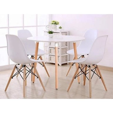 MESA DE COMEDOR CONTEMPORÁNEA PEAS CIRCULAR 80CM