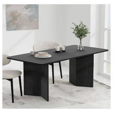 MESA DE COMEDOR TU MESITA MÁLAGA COLOR NEGRO