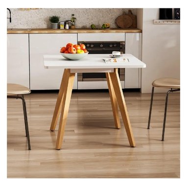 MESA DE COMEDOR MULTIUSOS TU MESITA OWEN COLOR BLANCO/NATURAL