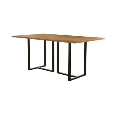 MESA DE COMEDOR MODERNA TU MESITA KENDRA COLOR MARRÓN/NEGRO - 2