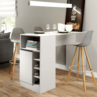 MESA DESAYUNADOR ESTRELLA BLANCO