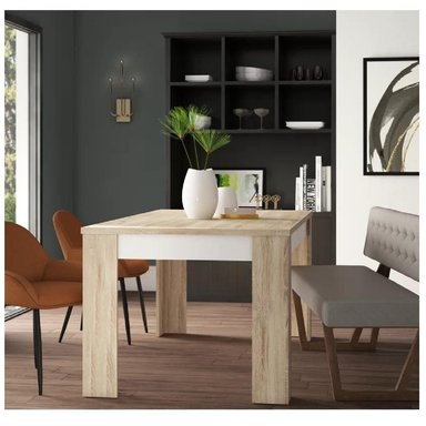 MESA MODERNA DE COMEDOR TU MESITA PRISCILA COLOR DUNA/BLANCO - 2
