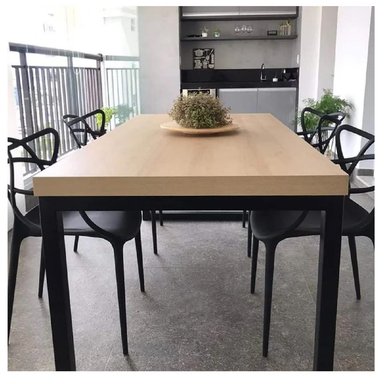 MESA DE COMEDOR MULTIUSOS RODAS TU MESITA COLOR DUNA