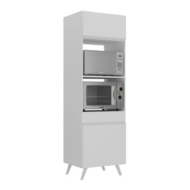 MUEBLE PARA MICROONDAS ARIES COLOR BLANCO 2 PUERTAS TU MESITA - 1