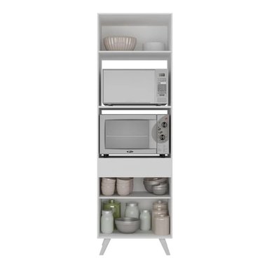 MUEBLE PARA MICROONDAS ARIES COLOR BLANCO 2 PUERTAS TU MESITA - 2