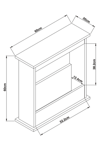 MUEBLE LATERAL IGOR COLOR BLANCO/DUNA TU MESITA - 3