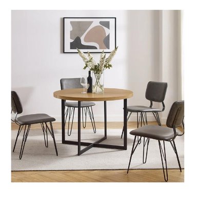 MESA DE COMEDOR CIRCULAR TU MESITA POLO COLOR DUNA