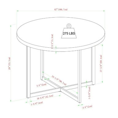 MESA DE COMEDOR CIRCULAR TU MESITA POLO COLOR DUNA - 3