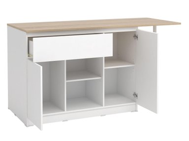 ISLA DE COCINA MODERNA RINALDI 2 PUERTAS 1 CAJÓN TU MESITA - 5
