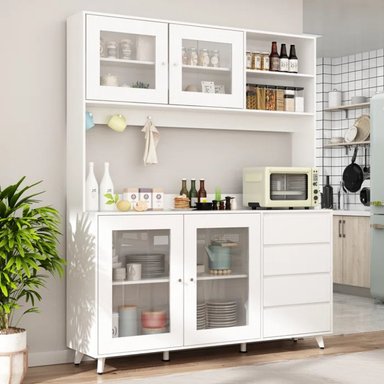 MUEBLE MODERNO DE COCINA MAVERICK COLOR BLANCO TU MESITA - 1
