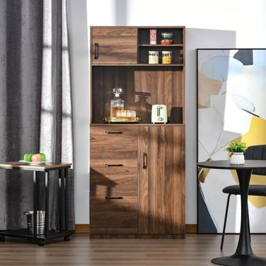 MUEBLE PARA MICROONDAS ROSMAN COLOR MARRÓN TU MESITA