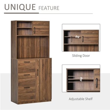 MUEBLE PARA MICROONDAS ROSMAN COLOR MARRÓN TU MESITA - 2
