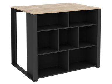 ISLA CENTRAL DE COCINA GRECIA COLOR NEGRO/ROBLE TU MESITA - 2
