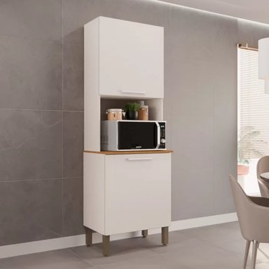 MUEBLE PARA MICROONDAS ARES COLOR BLANCO 2 PUERTAS TU MESITA - 1