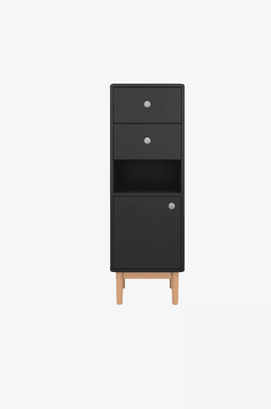 MUEBLE ORGANIZADOR DE BAÑO OASIS COLOR NEGRO TU MESITA