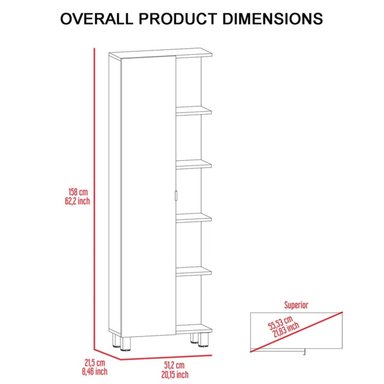 MUEBLE AUXILIAR DE BAÑO MULTIUSOS PUKAS COLOR CENIZA TU MESITA - 4