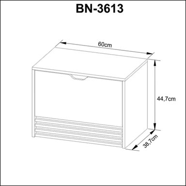 GABINETE PARA BAÑO ROSALÍ COLOR MARRÓN/GRIS 1 CAJÓN 1 PUERTA TU MESITA - 4