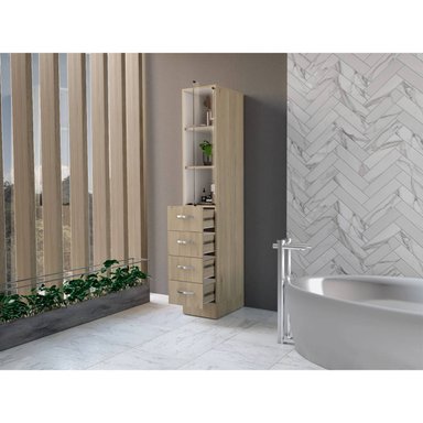 MUEBLE ORGENIZADOR PARA BAÑO ROMINA 4 CAJONES TU MESITA