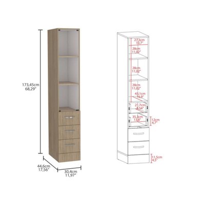 MUEBLE ORGENIZADOR PARA BAÑO ROMINA 4 CAJONES TU MESITA - 4