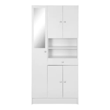 MUEBLE ORGANIZADOR DE BAÑO CON ESPEJO ALTO 180CM - 2
