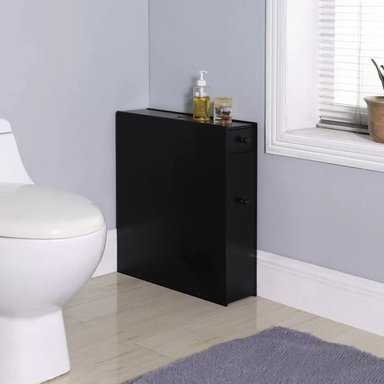 MUEBLE DE BAÑO PRÁCTICO JEREMY COLOR NEGRO TU MESITA