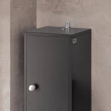 MUEBLE AUXILIAR DE BAÑO ROSSY COLOR NEGRO TU MESITA - 4