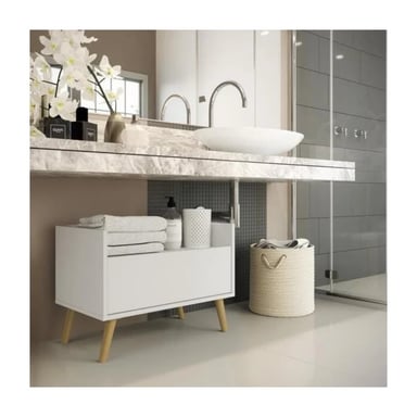 MUEBLE DE BAÑO STELLA COLOR BLANCO 1 CAJÓN TU MESITA - 1