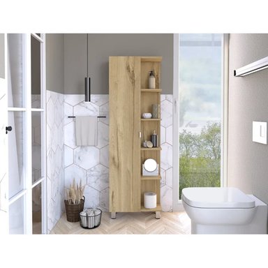 MUEBLE AUXILIAR DE BAÑO MULTIUSOS PUKAS COLOR DUNA TU MESITA