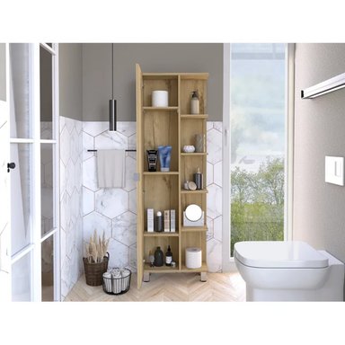 MUEBLE AUXILIAR DE BAÑO MULTIUSOS PUKAS COLOR DUNA TU MESITA - 2