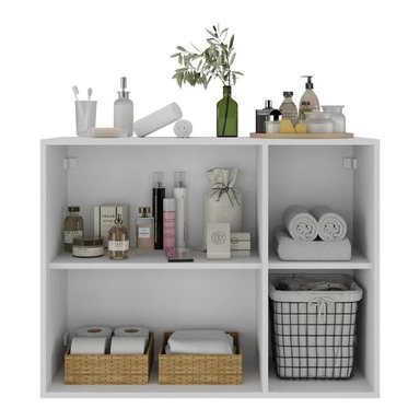 APARADOR DE BAÑO INGRID COLOR BLANCO 3 PUERTAS TU MESITA - 2