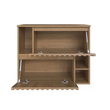MUEBLE MODERNO DE BAÑO IVÁN COLOR MARRÓN 2 PUERTAS TU MESITA - 2