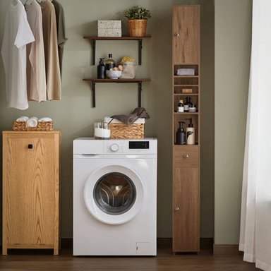 MUEBLE AUXILIAR DE BAÑO ROSSY COLOR MARRÓN TU MESITA