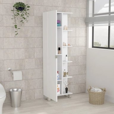 MUEBLE AUXILIAR DE BAÑO MULTIUSOS PUKAS COLOR BLANCO TU MESITA - 2