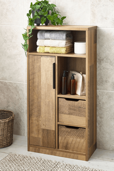 MUEBLE DE BAÑO RÚSTICO MABEL COLOR MARRÓN TU MESITA